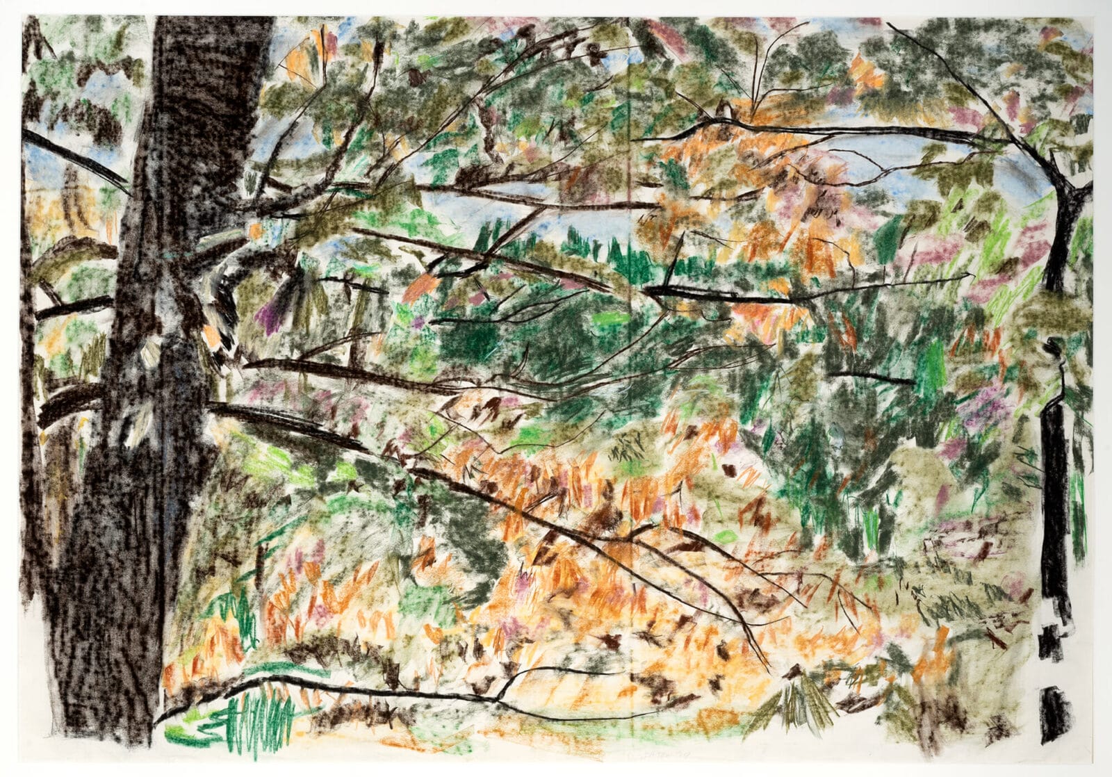 Landscape. Artist: David Staton. Date: 1979. Medium: pastel.