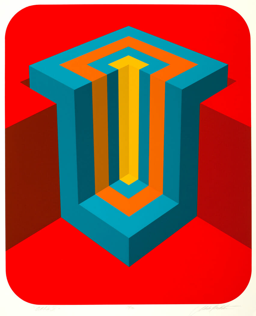 Oblik II. Artist: Marko Spalatin. Date: 1975. Medium: screenprint.