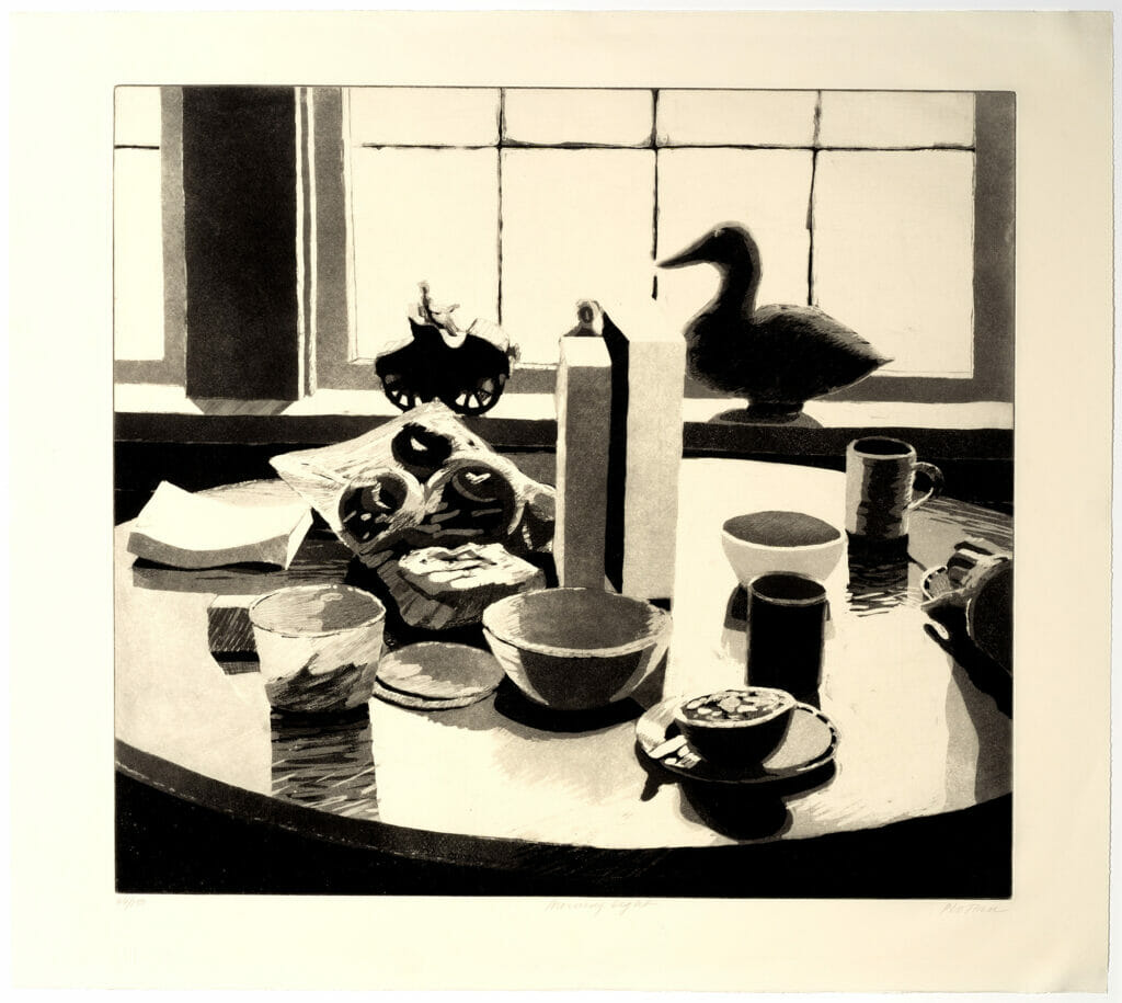 Morning Light. Artist: Linda Plotkin. Date: 1976. Medium: aquatint and etching.