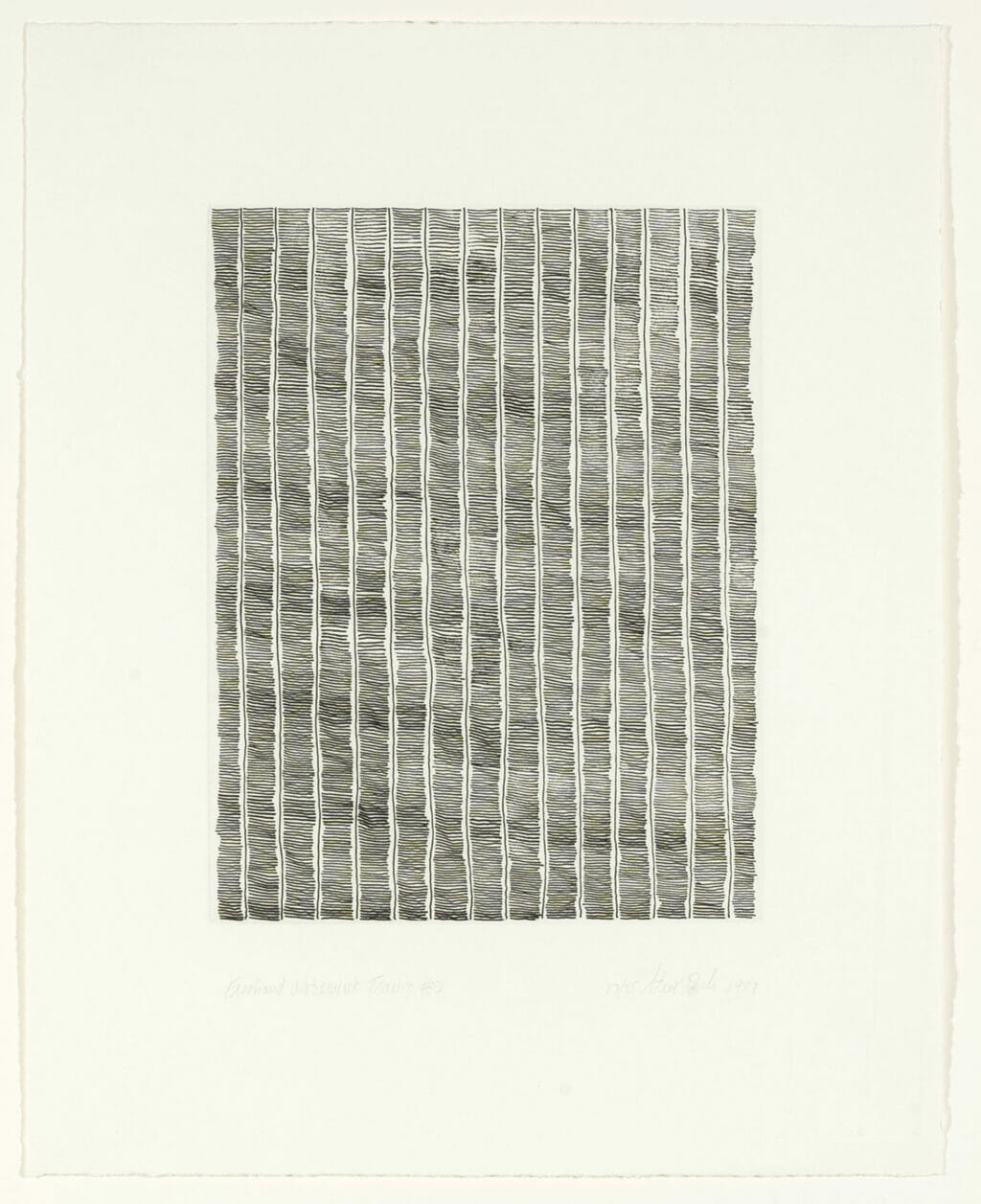 Freehand Watermark Tracing #3. Artist: Steve Reich. Date: 1978. Medium: soft ground etching.