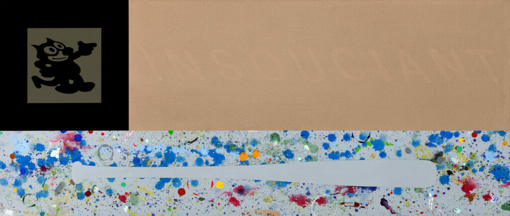 Scratched in Sand. Artist: David Russick. Date: 1992. Medium: acrylic on canvas.