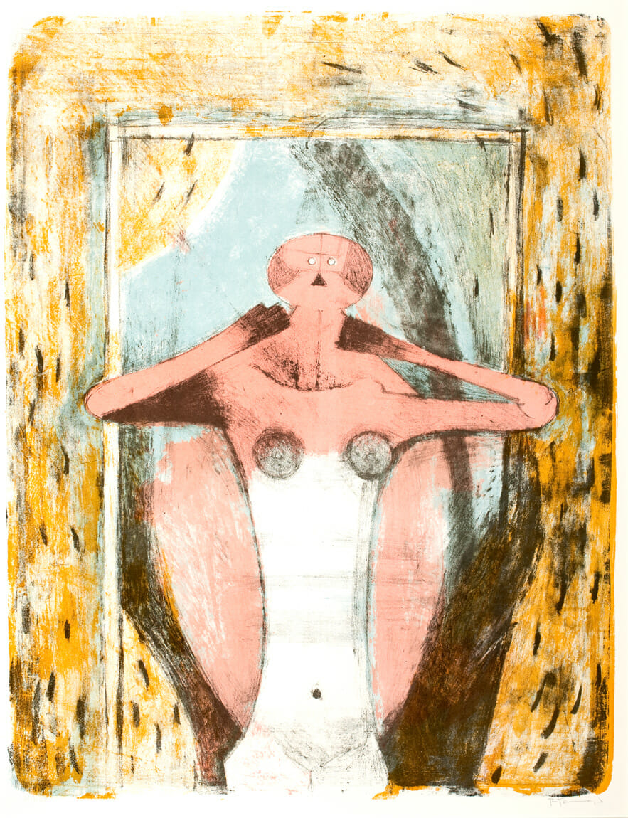 Torse de femme / Torso de mujer / Woman’s Torso. Artist: Rufino Tamayo. Date: 1969. Medium: litografía sobre papel / lithograph on paper.