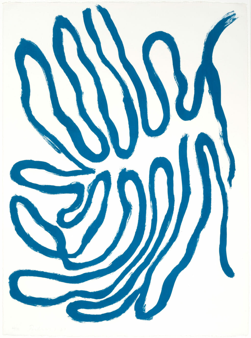 Blue Leaf Form. Artist: William Turnbull. Date: 1967. Medium: lithograph.