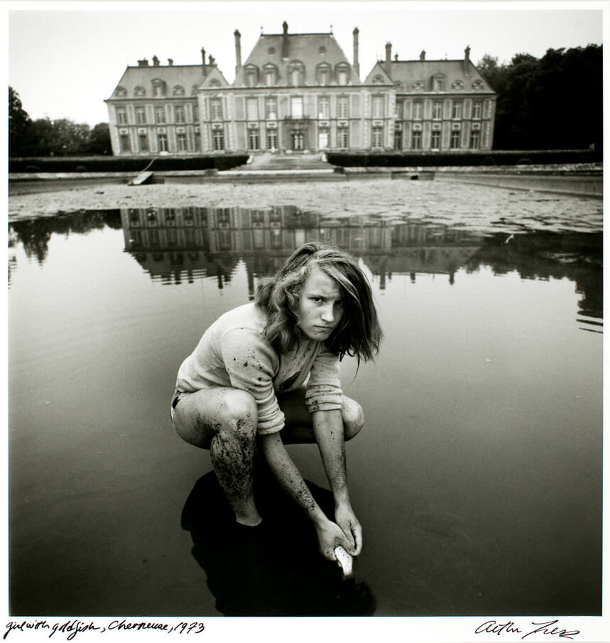 Girl with Goldfish, Chevreuse. Artist: Arthur Tress. Date: 1973. Medium: gelatin silver print.