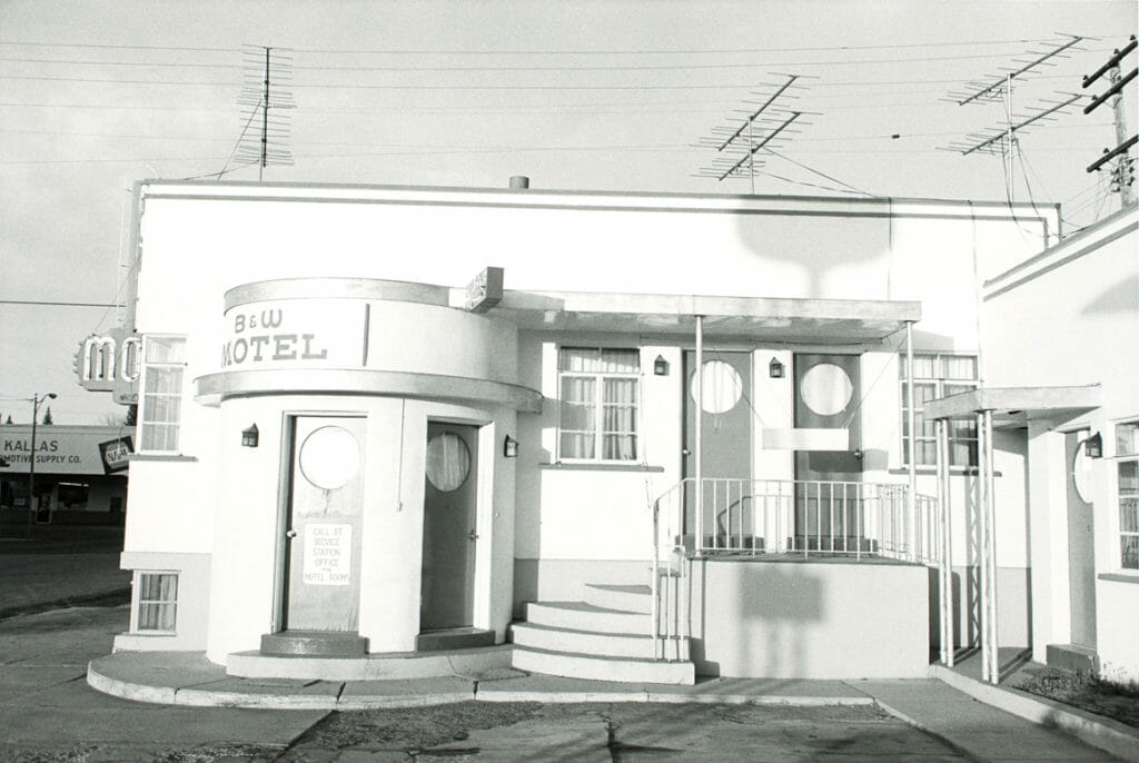 B & W Motel, Utah. Artist: Henry Wessel, Jr.. Date: 1974. Medium: gelatin silver print.