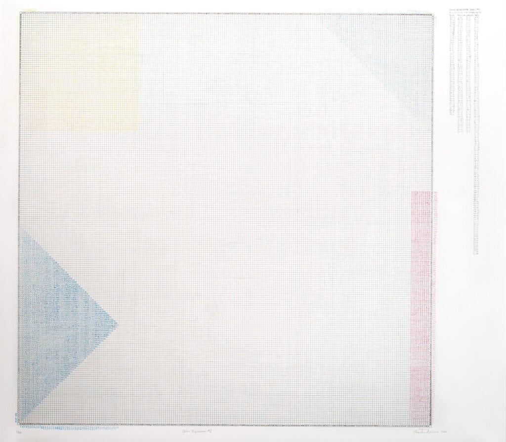 Color Regression #1. Artist: Charles Gaines. Date: 1980. Medium: lithograph.