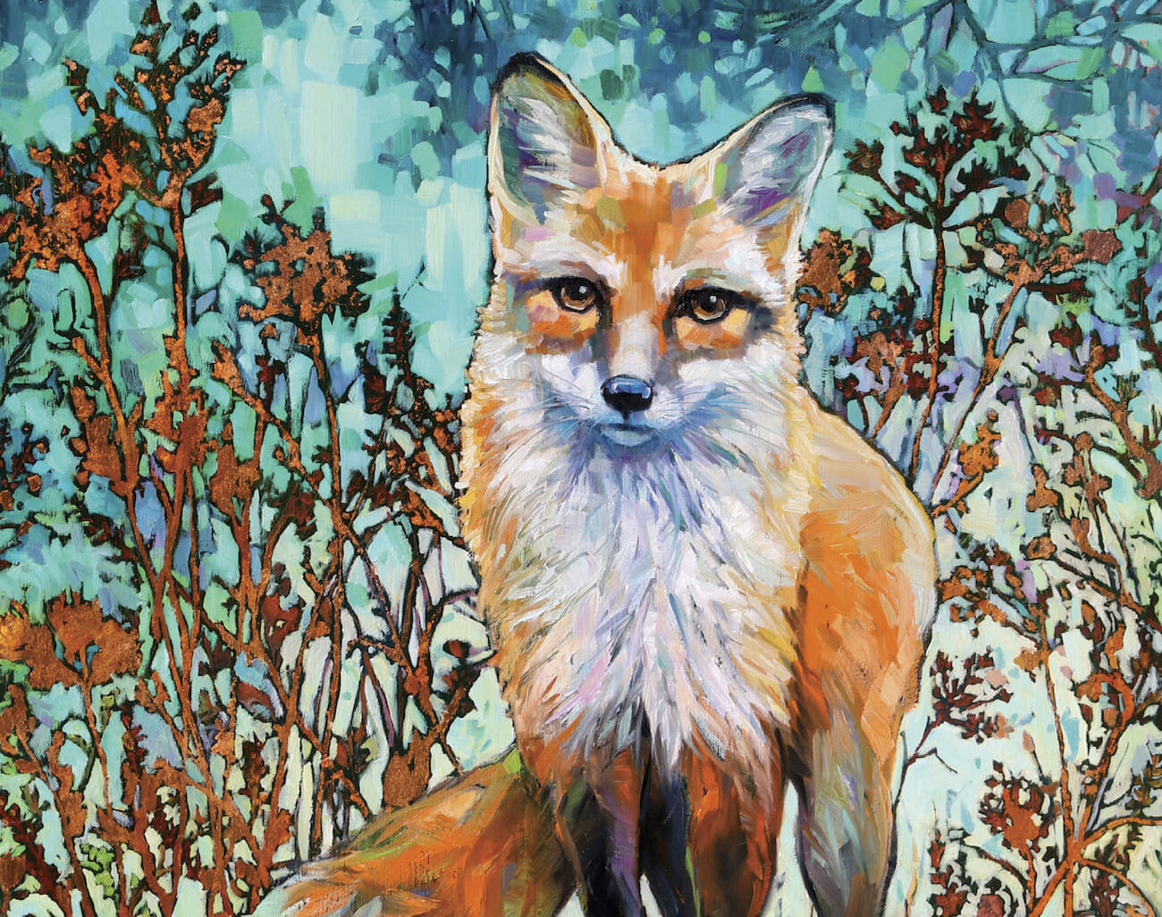 Painting of a fox.