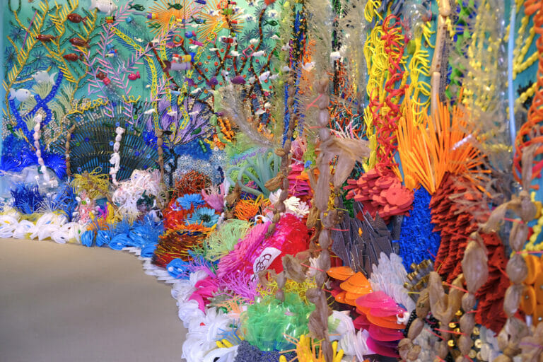 Art installation of a reef.